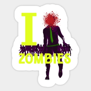 I Headshot Zombies Sticker